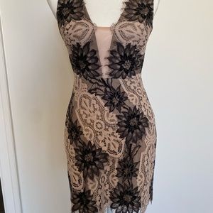 BCBG Floral Lace cocktail dress